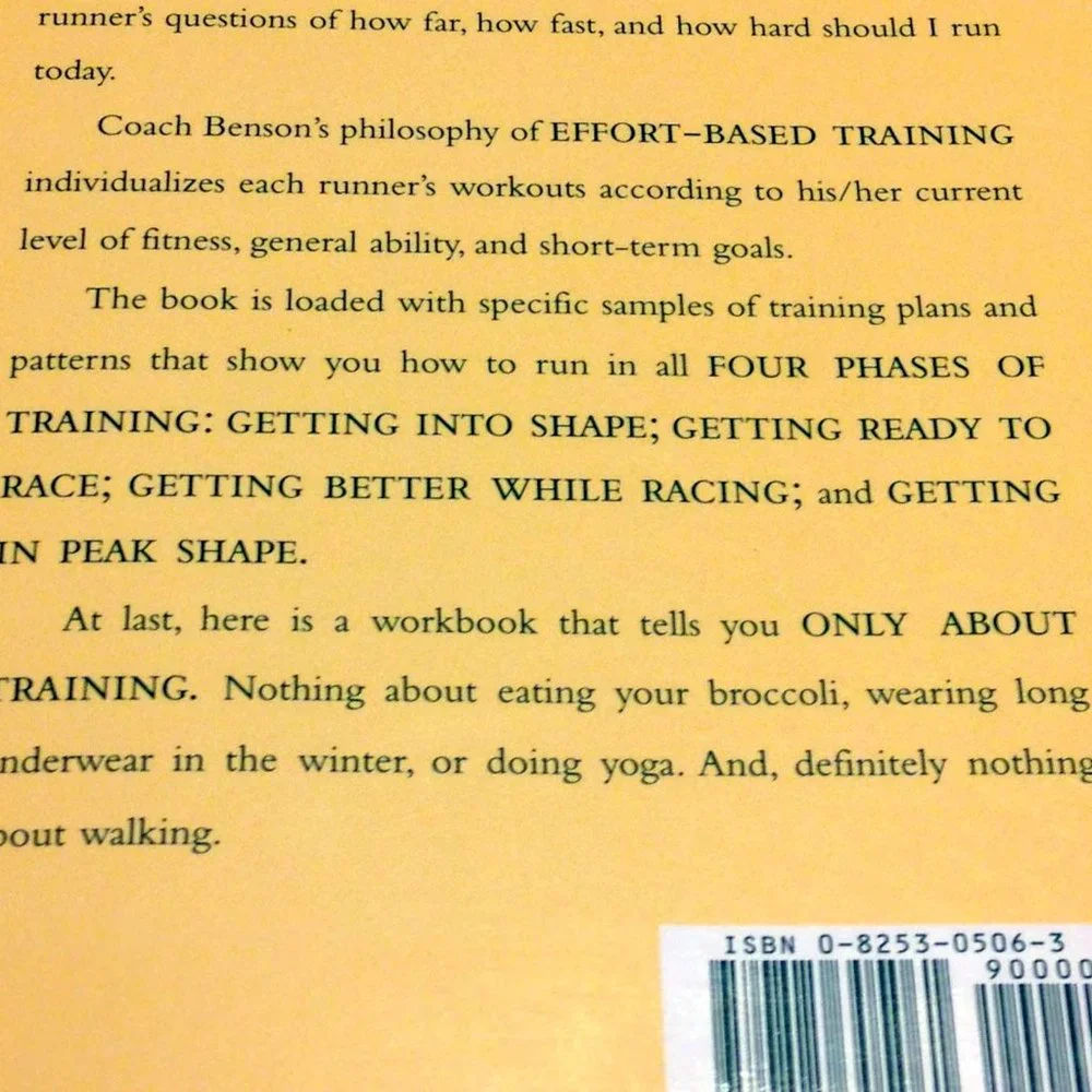Sports Training for Runners, Coach Benson's 